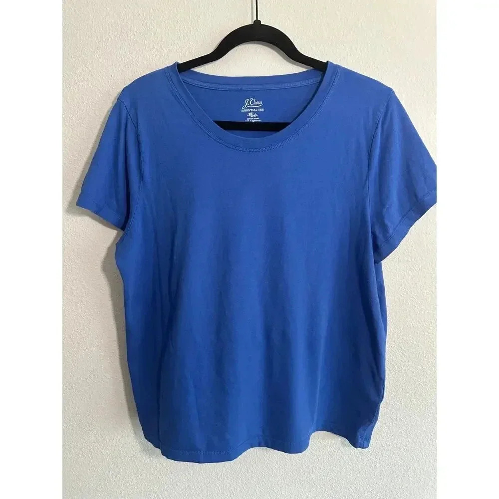 JCrew Essential Royal Blue Cotton Tshirt Knit Goods XL